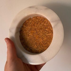 Vintage marble wine bottle rest/ holder